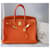 borsa Hermès Birkin 35 togo orange Arancione - vista 5