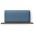 Cartera Prada de piel Saffiano azul con cadena dorada