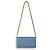 Cartera Prada de piel Saffiano azul con cadena dorada - vista 2