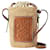 Borsa Loewe Cesta in paglia e pelle Marrone Beige