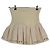 Autre Marque Minifalda GLOWNY beige de algodón - vista 2
