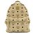 MCM Visetos Coated Canvas Backpack Beige