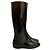 Fendi Zucca Gummistiefel lang Braun Schwarz - Ansicht 3