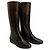 Fendi Zucca Gummistiefel lang Braun Schwarz - Ansicht 5