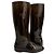 Fendi Zucca Gummistiefel lang Braun Schwarz - Ansicht 6