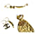 Orecchini Chanel Coco Mark Pumps D'oro  - vista 2