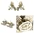 Orecchini Chanel Coco Mark Ribbon Argento - vista 2