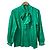 Autre Marque Blusa de satén de algodón y seda Ballsey Verde
