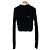 Autre Marque Top lilLilly a maniche lunghe e collo alto trasparente Nero