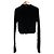 Autre Marque Top lilLilly a maniche lunghe e collo alto trasparente Nero - vista 2