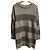 Autre Marque Top 2way de punto GRACE Class Lame Border Castaño