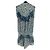 Autre Marque POUPETTE SAINT BARTH Blauer Seiden Romper - Ansicht 2