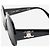 Céline Gafas de sol redondas oversized Triomphe negras Negro - vista 5