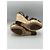 Sandali wedge in pelle Christian Dior Brown Cannage Platform Marrone - vista 9