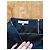 Schwarzer Sandro-Rock mit Lederdetails Marineblau - Ansicht 3