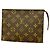 Louis Vuitton Monogram Pochette Toilette 19 Marrone