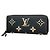 Portafoglio lungo Louis Vuitton Monogram Empreinte Bicolor Nero Beige