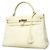 Hermès Borsa Hermes Kelly 32 in bianco