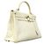 Hermès Borsa Hermes Kelly 32 in bianco - vista 2