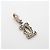 Pendente Cartier 2C in oro bianco 18K con diamante - vista 2