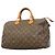 Bolso Louis Vuitton Monogram Speedy 35 Castaño