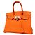 Hermès Borsa Hermes Birkin 30 in pelle Togo Orange Arancione