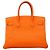 Hermès Borsa Hermes Birkin 30 in pelle Togo Orange Arancione - vista 11