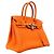 Hermès Borsa Hermes Birkin 30 in pelle Togo Orange Arancione - vista 2