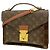 Borsa Louis Vuitton Monogram Monceau 26 Marrone
