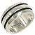 Tiffany & Co Anello Tiffany Vintage Grooved Double Line Argento