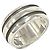Tiffany & Co Anello Tiffany Vintage Grooved Double Line Band Ring Argento