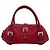 Loewe Senda Logo Geprägte Lederhandtasche Rot
