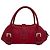 Loewe Senda Logo Geprägte Lederhandtasche Rot - Ansicht 3