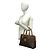 Céline Celine Vintage Macadam Blazon Pattern Triomphe Lederhandtasche Braun - Ansicht 2