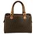 Céline Celine Vintage Macadam Blazon Pattern Triomphe Lederhandtasche Braun - Ansicht 3