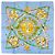Hermès Hermes Carre 90 Daimyo Princes of the Land Rising Sun Scarf Blu Multicolore