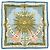 Hermès Foulard Hermes Petit Carré CARPE DIEM Blu Multicolore