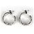 Orecchini a lobo Chanel Silver 925 Argento - vista 4