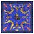 Hermès Foulard di seta Hermes Carre 90 Samourai Blu Multicolore