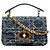 Borsa a mano Dior Blue Mini Tweed Cannage Jolie Top Handle