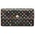 Louis Vuitton Black Monogram Multicolore Sarah Wallet