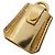 Prada Mini Metallic Vitello Handtasche mit oberem Griff, Gold Golden - Ansicht 13