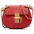 Chloé Red Nano Grained Lambskin Drew Crossbody Rosso