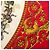 Foulard di seta Hermès Red La Promenade De Longchamps 90 - vista 5