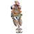 Spilla Chanel Cuckoo Clock Bianco Rosso D'oro Verde Silver hardware Gold hardware  - vista 1