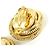 Orecchini a clip Chanel Gold and White Bianco D'oro - vista 4
