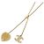 Colar Chanel 15995 Gold Crystal Dourado