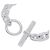 Hermès Bracciale con Charms Hermes Chaine d'Ancre MM Silver Argento - vista 4