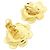 Orecchini a clip Chanel Gold and White Bianco D'oro - vista 3