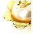 Orecchini a clip Chanel Gold and White Bianco D'oro - vista 5